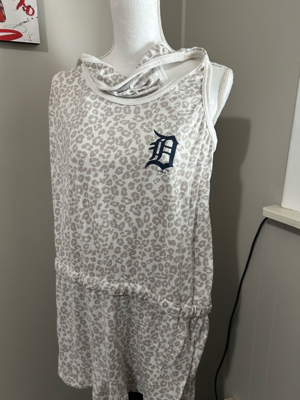 Detroit 'D' Leopard Print romper!
